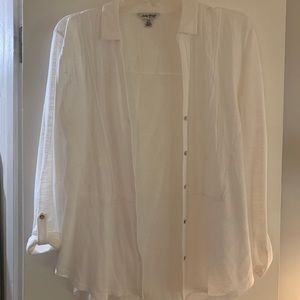 White Lucky Brand button down shirt